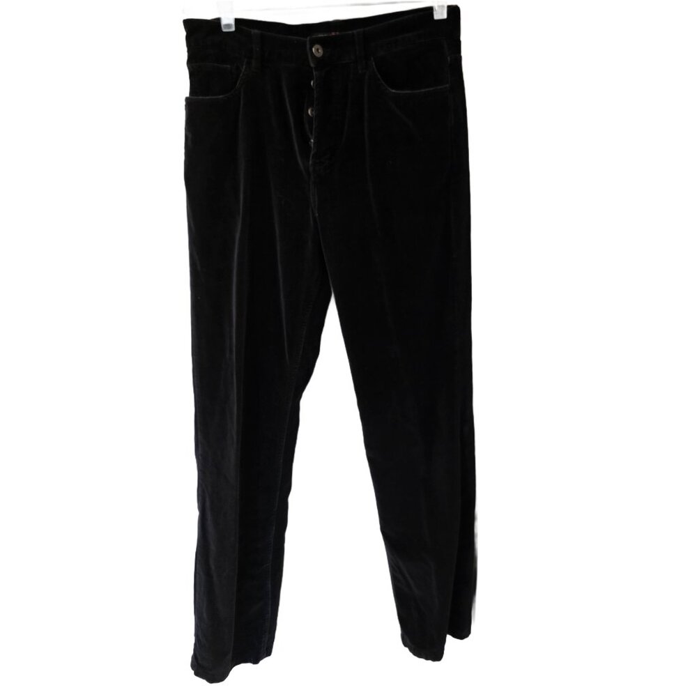 AGolde 100% Cotton Velveteen Black Button-up Slim straight legs pants - sz 30